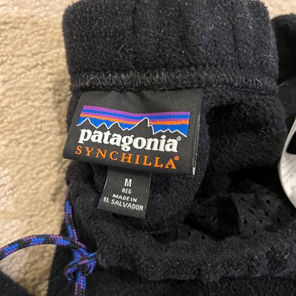 Patagonia Synchilla Fleece Pants - Men's Medium Black Sweatpants - Picture 3 of 3